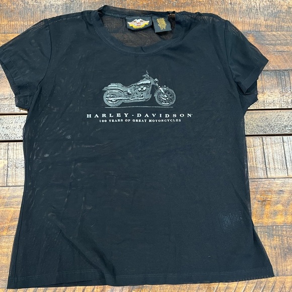 Harley-Davidson Tops - Harley-Davidson Black Mesh Women's Top